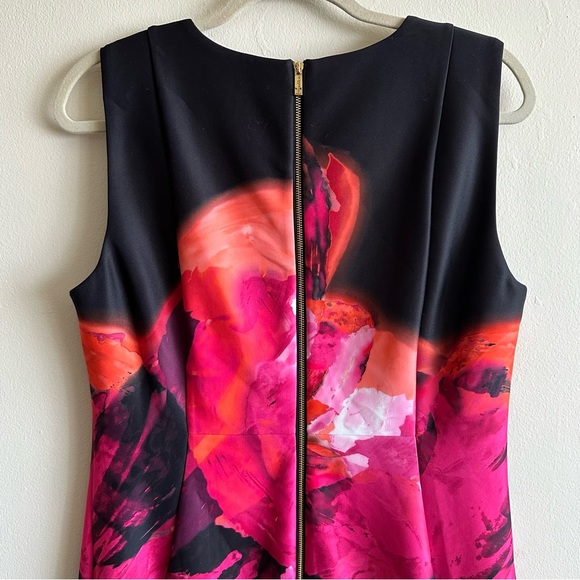 Calvin Klein floral Bodycon Dress - Sz 14 - Picture 8 of 11